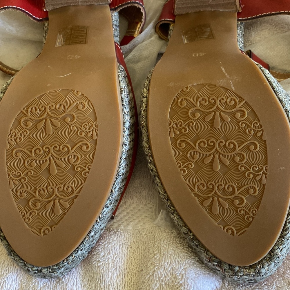 Platform t-strap L’Artiste Size 40 floral sandals - Picture 3 of 7